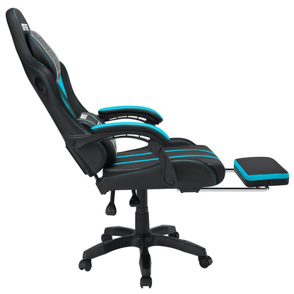 Ergonomic RGB Massage Gaming Chair w/ bluetooth Speakers Footrest Office Chair - MarvelouStoree