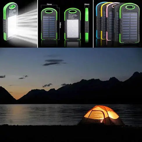 PowerGLO Eco Friendly Solar Charger With 12 Bright LED Lamps