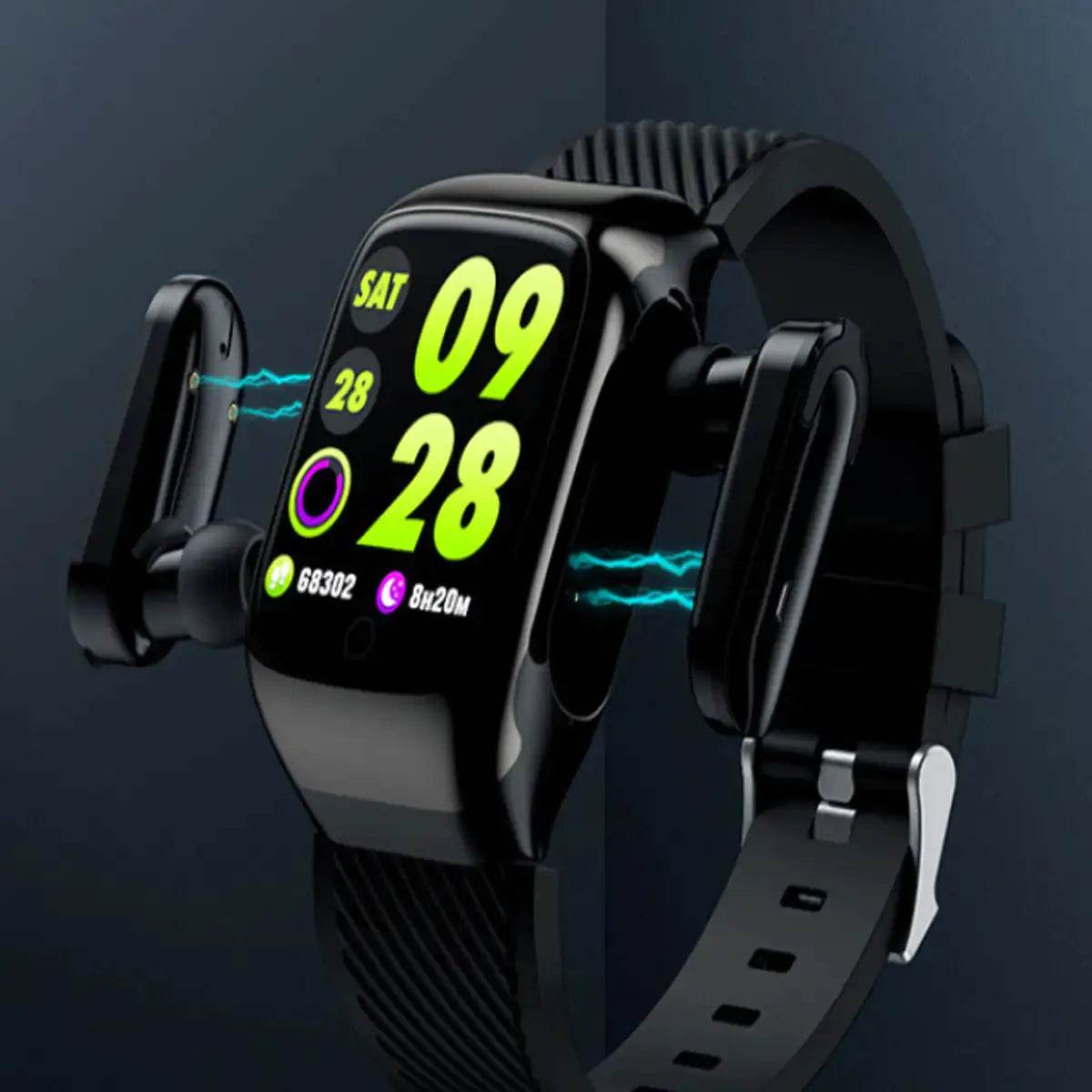 2 in 1 Compact Smart Fit Watch And Bluetooth Earpods - MarvelouStoree