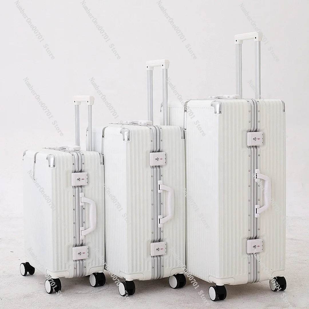 luggage travel set Manufacturers Custom Aluminium 100%pc Hardshell Travel Trolley Carry On Suitcase Luggage With Wheels - MarvelouStoree