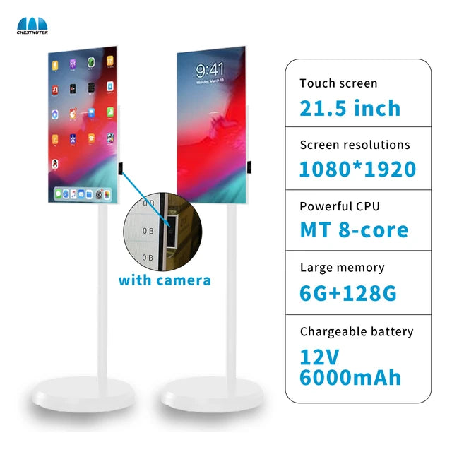 popular shenzhen 21.5 Inch Battery-power Android Lg Stand By Me Tv In-cell Touch Screen Gym Gaming Live Room Smart Tv