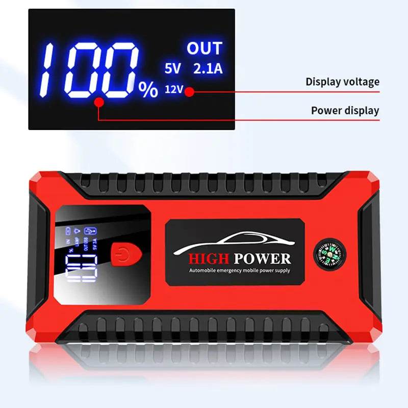 26000mAh/20000mAh Car Jump Starter 1000A 12V Output Portable Emergency Start-up Charger for Cars Booster Battery Starting Device - MarvelouStoree