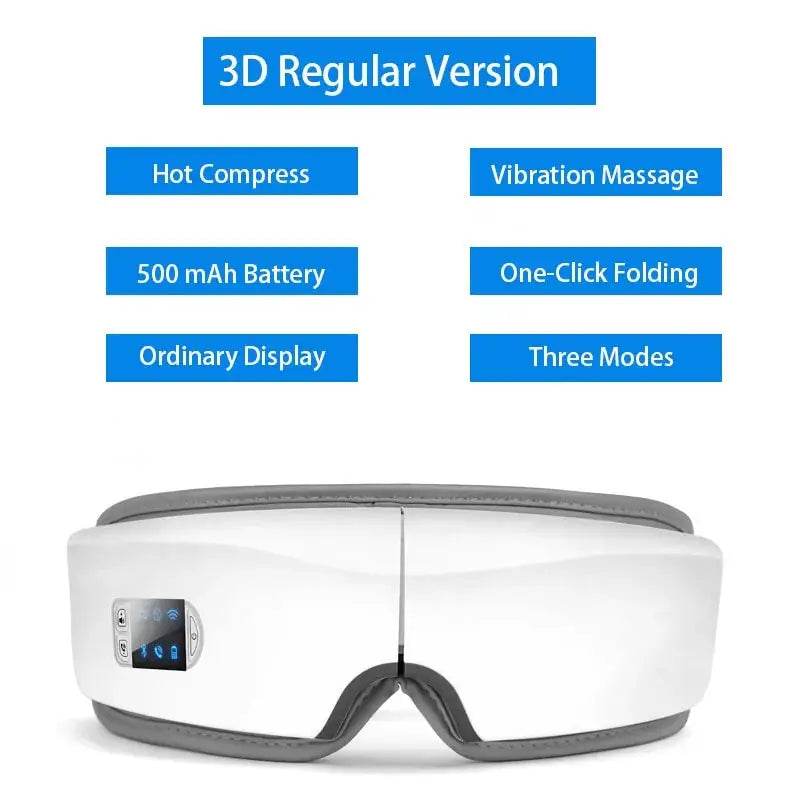 Smart Eye Massager with Hot Compress & Bluetooth - MarvelouStoree