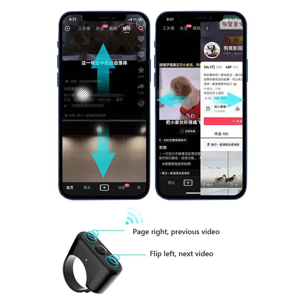 Smart Ring Remote Control Bluetooth - MarvelouStoree